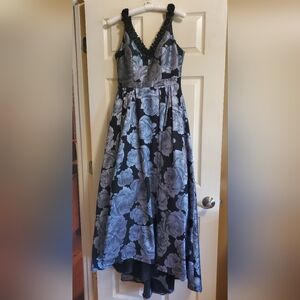 Light blue floral formal dress